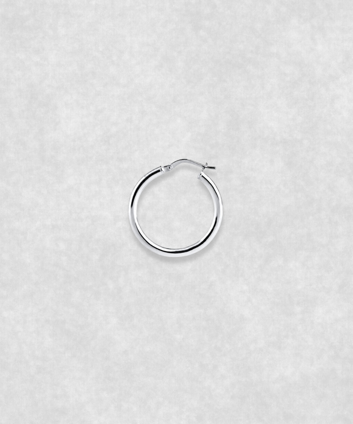Silver hoop earrings available in three sizes – large minimalist hoops