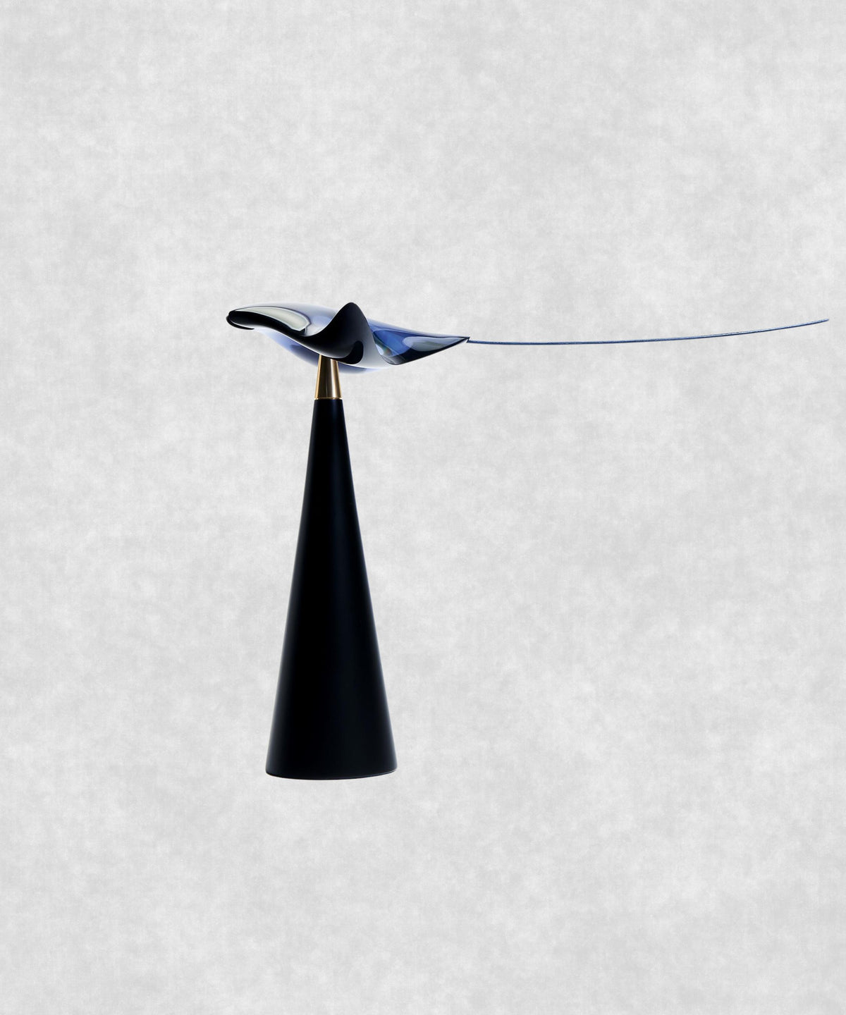 Side view of Manta Ray by Lee Sang-yong – kinetic art sculpture inspired by the graceful form and movement of a manta ray